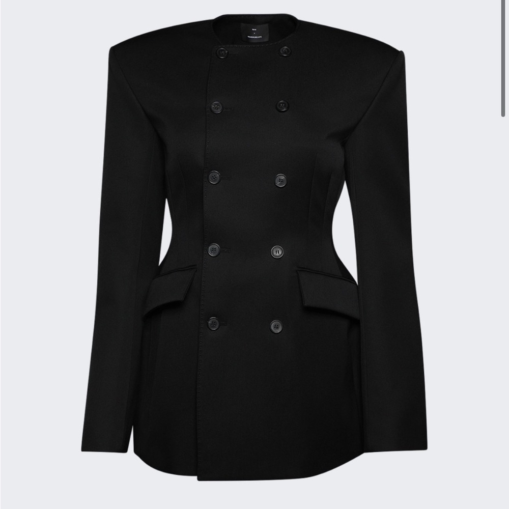 Wardrobe.NYC X RHW Black Double-Breasted Women's Blazer